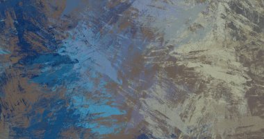 Soyut arka plan sanatı. 2D çizim. Etkileyici yağlı boya resim. Tuvalde fırça darbeleri. Modern sanat. Çok renkli arkaplan. Çağdaş sanat. İfade. Sanatsal dijital palet.