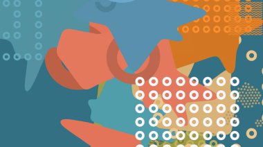 Soyut arka plan sanatı. 3 boyutlu illüstrasyon. Çok renkli arkaplan. Çağdaş sanat. Sanatsal dijital palet.