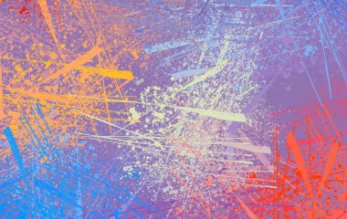 Soyut arka plan sanatı. 2D çizim. Etkileyici yağlı boya resim. Tuvalde fırça darbeleri. Modern sanat. Çok renkli arkaplan. Çağdaş sanat. İfade. Sanatsal dijital palet.