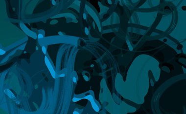 Soyut arka plan sanatı. 3 boyutlu illüstrasyon. Çok renkli arkaplan. Çağdaş sanat. Sanatsal dijital palet.