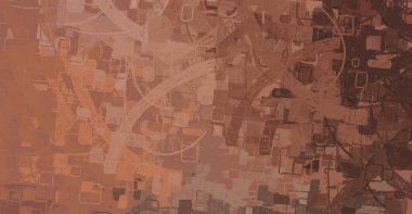 Soyut arka plan sanatı. 2D çizim. Etkileyici yağlı boya resim. Tuvalde fırça darbeleri. Modern sanat. Çok renkli arkaplan. Çağdaş sanat. İfade. Sanatsal dijital palet.