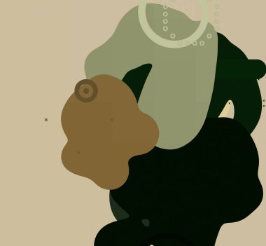 Soyut arka plan sanatı. 3 boyutlu illüstrasyon. Çok renkli arkaplan. Çağdaş sanat. Sanatsal dijital palet.