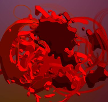 Soyut arka plan sanatı. 3 boyutlu illüstrasyon. Tuvalde fırça darbeleri. Çok renkli arkaplan. Çağdaş sanat. Sanatsal dijital palet.