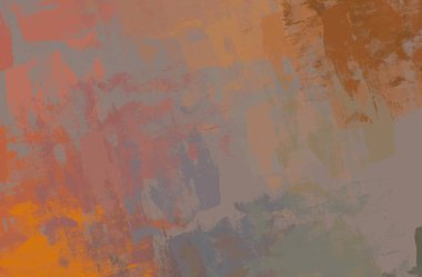 Soyut arka plan sanatı. 2D çizim. Etkileyici yağlı boya resim. Tuvalde fırça darbeleri. Modern sanat. Çok renkli arkaplan. Çağdaş sanat. İfade. Sanatsal dijital palet.