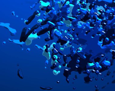 Soyut arka plan sanatı. 3 boyutlu illüstrasyon. Tuvalde fırça darbeleri. Çok renkli arkaplan. Çağdaş sanat. Sanatsal dijital palet.