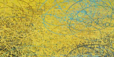 Soyut arka plan sanatı. 2D çizim. Etkileyici yağlı boya resim. Tuvalde fırça darbeleri. Modern sanat. Çok renkli arkaplan. Çağdaş sanat. İfade. Sanatsal dijital palet.