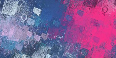 Soyut arka plan sanatı. 2D çizim. Etkileyici yağlı boya resim. Tuvalde fırça darbeleri. Modern sanat. Çok renkli arkaplan. Çağdaş sanat. İfade. Sanatsal dijital palet.