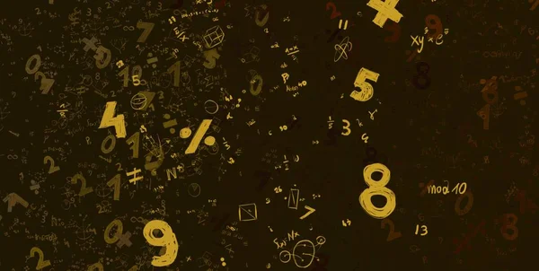 Math Ilustración Abstract Background Numbers Copy Space — Foto de Stock