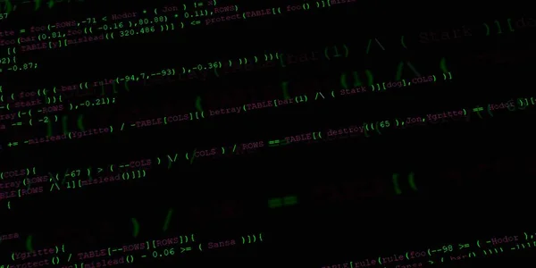 Programudvikler Programmering Kode Abstrakt Moderne Virtuel Computer Script Arbejde Udført - Stock-foto