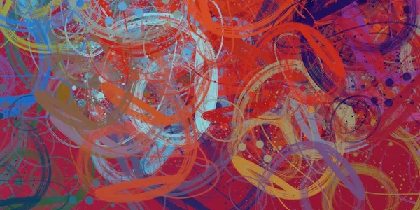 Abstracte Achtergrondkunst Illustratie Expressieve Olieverf Penseelstreken Doek Moderne Kunst Meerkleurige — Stockfoto