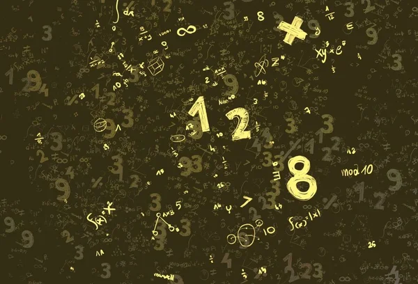 Math Ilustración Abstract Background Numbers Copy Space — Foto de Stock