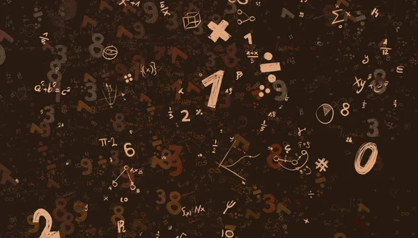 Math Ilustración Abstract Background Numbers Copy Space —  Fotos de Stock