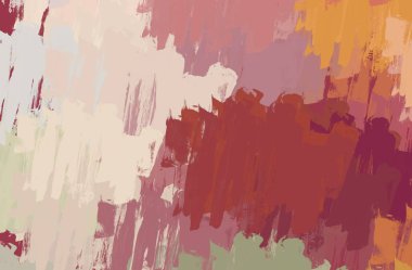 Soyut arka plan sanatı. 2D çizim. Etkileyici yağlı boya resim. Tuvalde fırça darbeleri. Modern sanat. Çok renkli arkaplan. Çağdaş sanat. İfade. Sanatsal dijital palet.