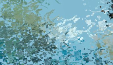 Soyut arka plan sanatı. 2D çizim. Etkileyici yağlı boya resim. Tuvalde fırça darbeleri. Modern sanat. Çok renkli arkaplan. Çağdaş sanat. İfade. Sanatsal dijital palet.