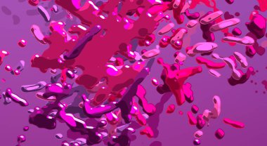 Soyut arka plan sanatı. 3 boyutlu illüstrasyon. Tuvalde fırça darbeleri. Çok renkli arkaplan. Çağdaş sanat. Sanatsal dijital palet.