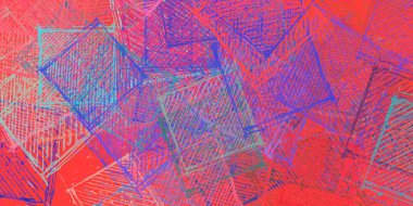 Soyut arka plan sanatı. 2D çizim. Etkileyici yağlı boya resim. Tuvalde fırça darbeleri. Modern sanat. Çok renkli arkaplan. Çağdaş sanat. İfade. Sanatsal dijital palet.