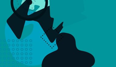 Soyut arka plan sanatı. 3 boyutlu illüstrasyon. Çok renkli arkaplan. Çağdaş sanat. Sanatsal dijital palet.