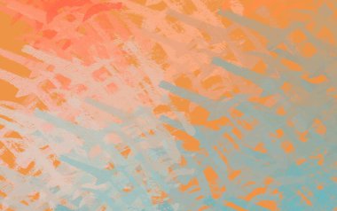 Soyut arka plan sanatı. 2D çizim. Etkileyici yağlı boya resim. Tuvalde fırça darbeleri. Modern sanat. Çok renkli arkaplan. Çağdaş sanat. İfade. Sanatsal dijital palet.