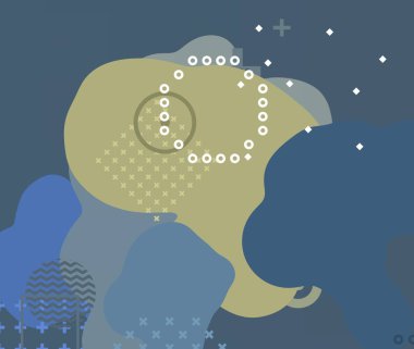 Soyut arka plan sanatı. 3 boyutlu illüstrasyon. Çok renkli arkaplan. Çağdaş sanat. Sanatsal dijital palet.