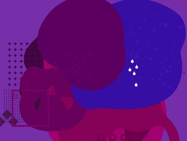 Soyut arka plan sanatı. 3 boyutlu illüstrasyon. Çok renkli arkaplan. Çağdaş sanat. Sanatsal dijital palet.