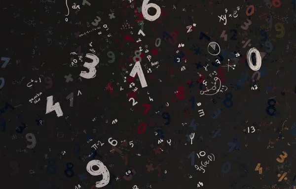 Math Ilustración Abstract Background Numbers Copy Space — Foto de Stock