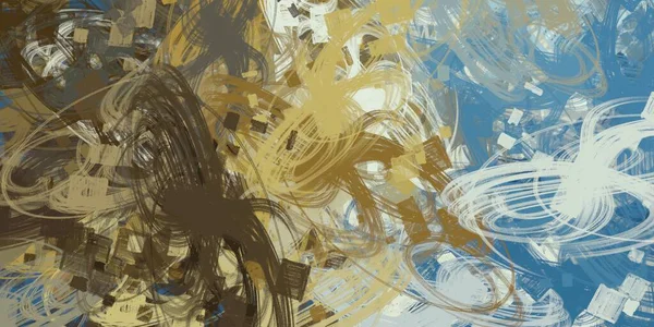 Arte Fondo Abstracto Ilustración Pintura Óleo Expresiva Pinceladas Sobre Lienzo — Foto de Stock