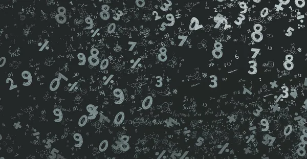 Math Ilustración Abstract Background Numbers Copy Space — Foto de Stock