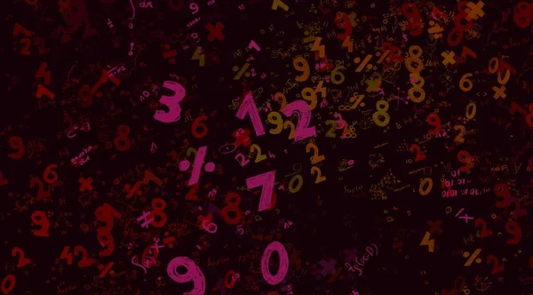 Math Ilustración Abstract Background Numbers Copy Space — Foto de Stock