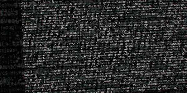 Programovací Kód Vývojáře Softwaru Abstraktní Moderní Skript Virtuálního Počítače Práce — Stock fotografie