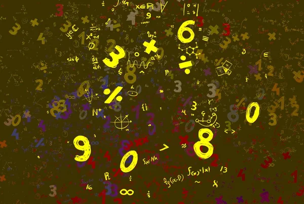 Math Ilustración Abstract Background Numbers Copy Space — Foto de Stock