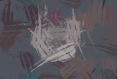 Soyut arka plan sanatı. 2D çizim. Etkileyici yağlı boya resim. Tuvalde fırça darbeleri. Modern sanat. Çok renkli arkaplan. Çağdaş sanat. İfade. Sanatsal dijital palet.