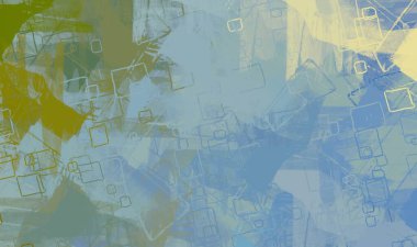 Soyut arka plan sanatı. 2D çizim. Etkileyici yağlı boya resim. Tuvalde fırça darbeleri. Modern sanat. Çok renkli arkaplan. Çağdaş sanat. İfade. Sanatsal dijital palet.