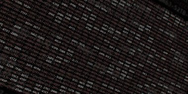 Yazılım geliştirici programlama kodu. Soyut modern sanal bilgisayar senaryosu. Masaüstü ekranında yazılım geliştirici programcının çalışması 