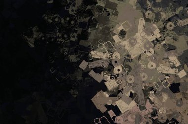 Soyut arka plan sanatı. 2D çizim. Etkileyici yağlı boya resim. Tuvalde fırça darbeleri. Modern sanat. Çok renkli arkaplan. Çağdaş sanat. İfade. Sanatsal dijital palet.