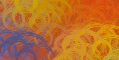 Soyut arka plan sanatı. 2D çizim. Etkileyici yağlı boya resim. Tuvalde fırça darbeleri. Modern sanat. Çok renkli arkaplan. Çağdaş sanat. İfade. Sanatsal dijital palet.