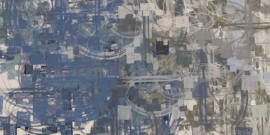 Soyut arka plan sanatı. 2D çizim. Etkileyici yağlı boya resim. Tuvalde fırça darbeleri. Modern sanat. Çok renkli arkaplan. Çağdaş sanat. İfade. Sanatsal dijital palet.