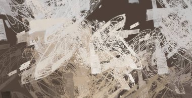 Soyut arka plan sanatı. 2D çizim. Etkileyici yağlı boya resim. Tuvalde fırça darbeleri. Modern sanat. Çok renkli arkaplan. Çağdaş sanat. İfade. Sanatsal dijital palet.