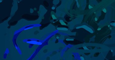 Soyut arka plan sanatı. 3 boyutlu illüstrasyon. Tuvalde fırça darbeleri. Çok renkli arkaplan. Çağdaş sanat. Sanatsal dijital palet.