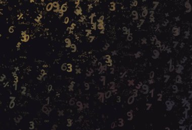 Matematik. 2D çizim. Numaralı soyut arkaplan, boşluğu kopyala 