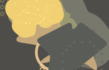 Soyut arka plan sanatı. 3 boyutlu illüstrasyon. Çok renkli arkaplan. Çağdaş sanat. Sanatsal dijital palet.