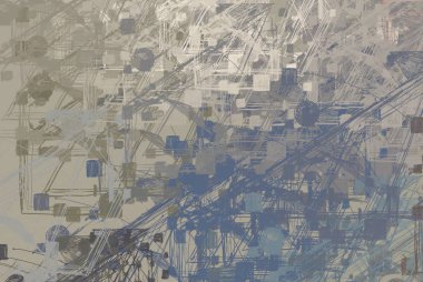 Soyut arka plan sanatı. 2D çizim. Etkileyici yağlı boya resim. Tuvalde fırça darbeleri. Modern sanat. Çok renkli arkaplan. Çağdaş sanat. İfade. Sanatsal dijital palet.