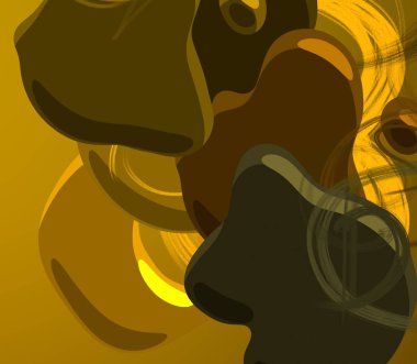 Soyut arka plan sanatı. 3 boyutlu illüstrasyon. Tuvalde fırça darbeleri. Çok renkli arkaplan. Çağdaş sanat. Sanatsal dijital palet.