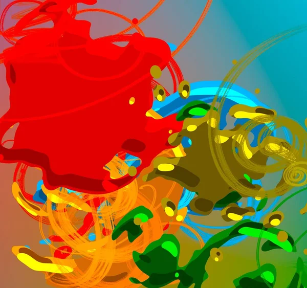 Abstracte Achtergrondkunst Illustratie Veelkleurige Achtergrond Hedendaagse Kunst Artistiek Digitaal Palet — Stockfoto