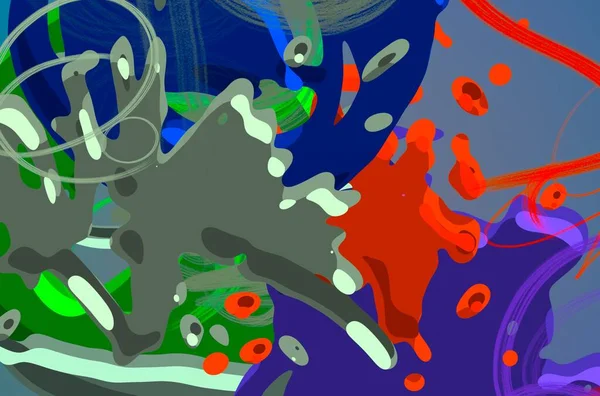 Absztrakt Háttér Művészet Illusztráció Sokszínű Háttér Kortárs Művészet Művészeti Digitális — Stock Fotó