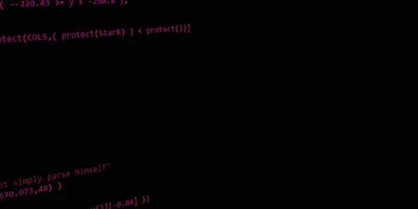 Software Developer Programming Code Skrip Komputer Virtual Modern Abstrak Karya — Stok Foto