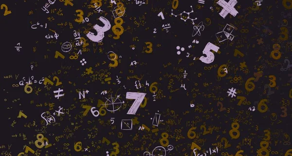 Math Ilustración Abstract Background Numbers Copy Space — Foto de Stock