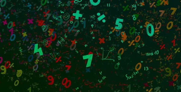 Math Ilustración Abstract Background Numbers Copy Space —  Fotos de Stock