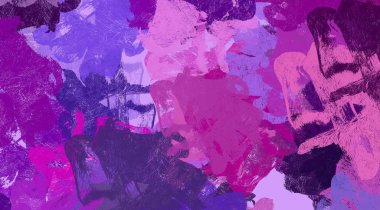 Soyut arka plan sanatı. 2D çizim. Etkileyici yağlı boya resim. Tuvalde fırça darbeleri. Modern sanat. Çok renkli arkaplan. Çağdaş sanat. İfade. Sanatsal dijital palet.