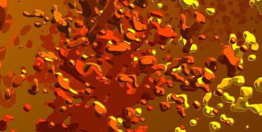 Soyut arka plan sanatı. 3 boyutlu illüstrasyon. Çok renkli arkaplan. Çağdaş sanat. Sanatsal dijital palet.