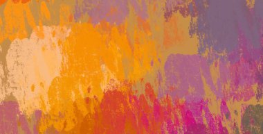 Soyut arka plan sanatı. 2D çizim. Etkileyici yağlı boya resim. Tuvalde fırça darbeleri. Modern sanat. Çok renkli arkaplan. Çağdaş sanat. İfade. Sanatsal dijital palet.